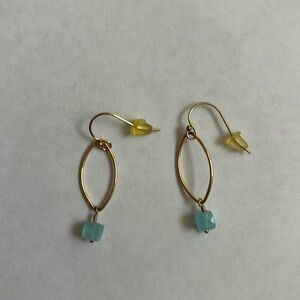 Blue crystal earrings